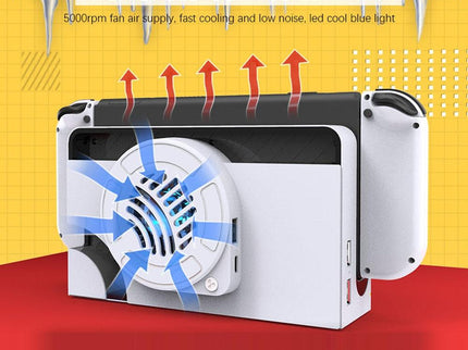 Oled Cooling Fan With Storage Base For Switch-1922443394349666307