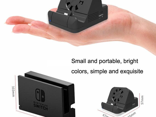 Switch Hdmi Converter With Cooling Fan And Charger-1915196850265264130