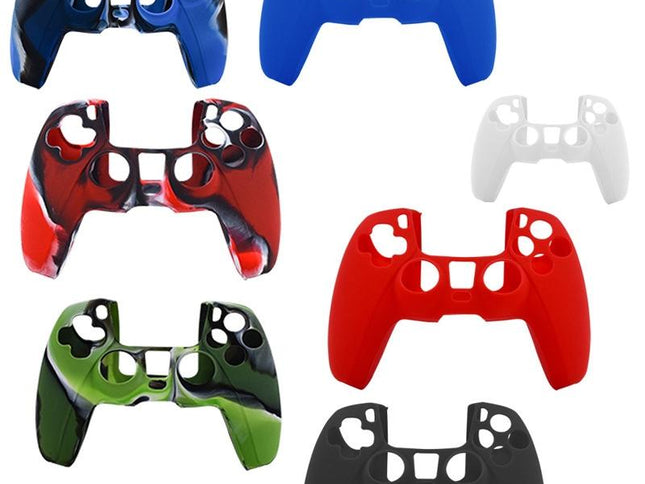 Camouflage Blue Silicone Case For Ps5 Controller - Protective Cover-1915197645157175298