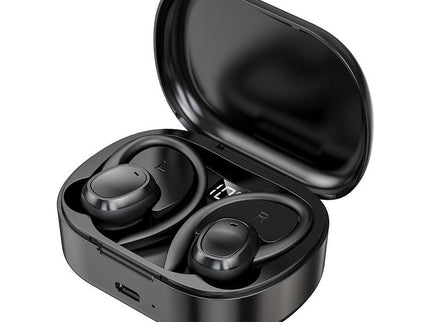 Wireless Stereo Earphones With Charging Case - Black-1915196952421732359