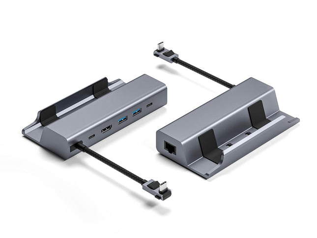 6-In-1 Docking Station For Steam Deck With Hdmi Rj45 Usb 3.0 Usb-C Pd 100W-1915197237491798017