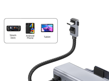 6-In-1 Docking Station For Steam Deck With Hdmi Rj45 Usb 3.0 Usb-C Pd 100W-1915197237491798018