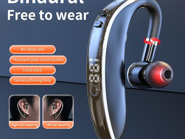 Universal Bluetooth Earphone - Single-Ear Rotating Black / White-1915196828530380802
