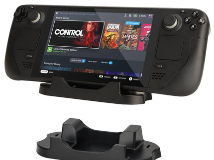 Steam Deck Console Base With Mobile Phone Bracket - Black-1915196969068924937
