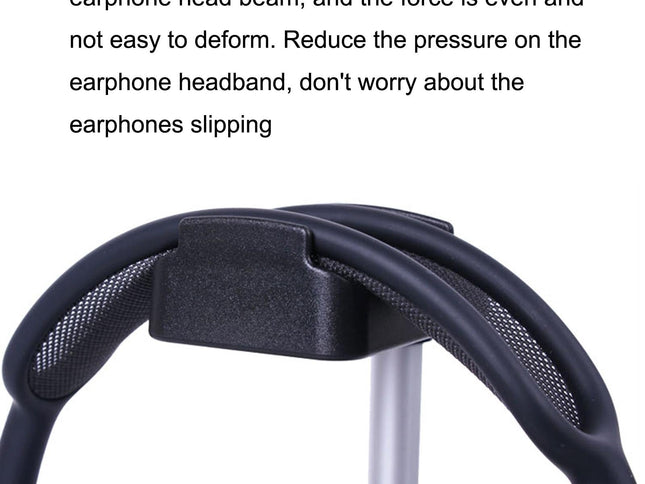 Max Hifylux Headphone Stand With Mobile Phone Holder And Storage Box - Black-1915196921895587842