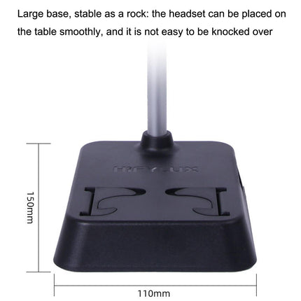 Max Hifylux Headphone Stand With Mobile Phone Holder And Storage Box - Black-1964932205193072643