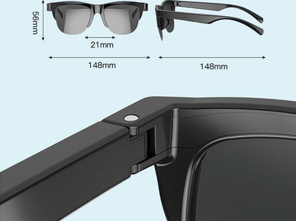 Bluetooth 5.3 Smart Sunglasses With Wireless Headset And Anti-Glare Protection-1915198294963916801
