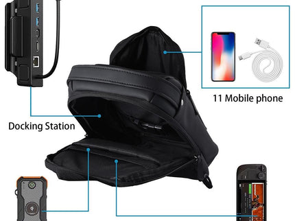 Steam Deck Crossbody Carry Bag - Black-1915196905344864260