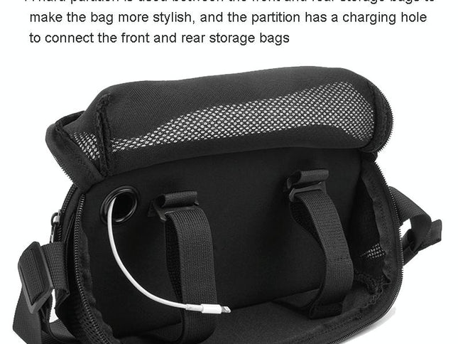 Bluetooth Speaker Messenger Bag For Jbl Flip / Ue Boom / Beats Pill - Black-1915196853897531394