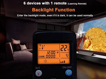 6-In-1 Universal Infrared Learning Remote Control-1915197504924815366