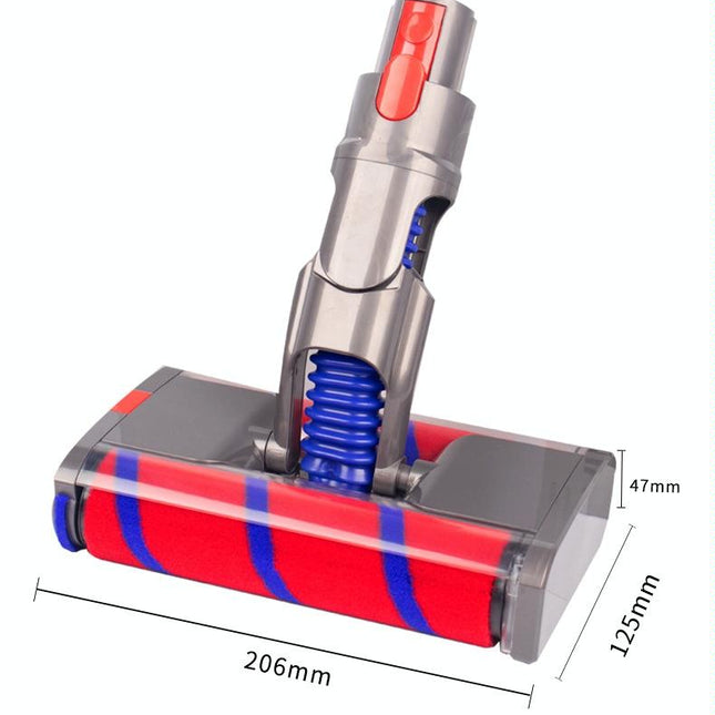 Soft Velvet Double Roller Floor Brush For Dyson Vacuum Cleaners-1922443432299728898