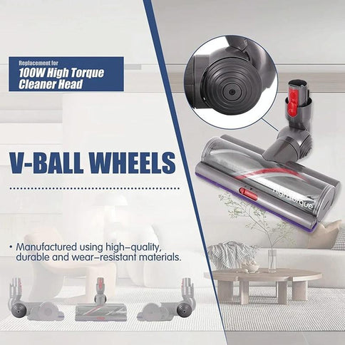 Powerful 100W Suction Head For Dyson V10 / V11 With V-Ball Wheels-1915198231772532737