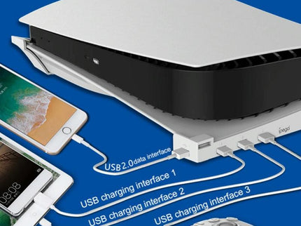 4-Port Usb Hub Base For Ps5 Horizontal Stand-1915197301094223877
