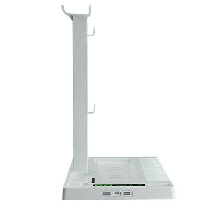 Ps5 Cooling Handle With Charging Base And Disc Storage Rack - White-1915197139391221761