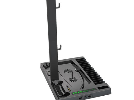 Ps5 Cooling Fan Base With Charging Stand And Disc Holder - Black-1915197143715549185