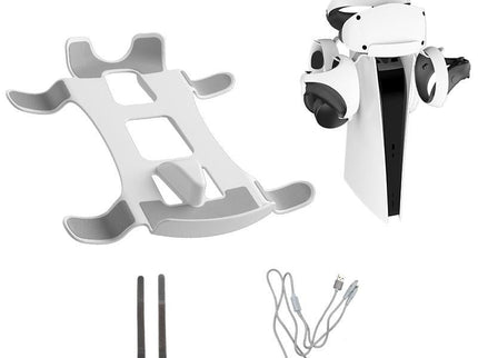 Ps5 / Psvr2 Headphone Storage Bracket With Charging Cable And Indicator Light - White-1915196964123840518