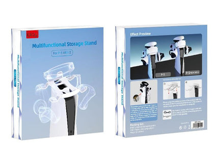 Ps5 / Psvr2 Headphone Storage Bracket With Charging Cable And Indicator Light - White-1915196964123840517
