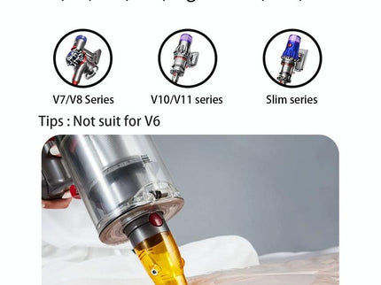 Universal Vacuum Suction Tip Adapter For Dyson Vacs - Yellow-1915196835811692546