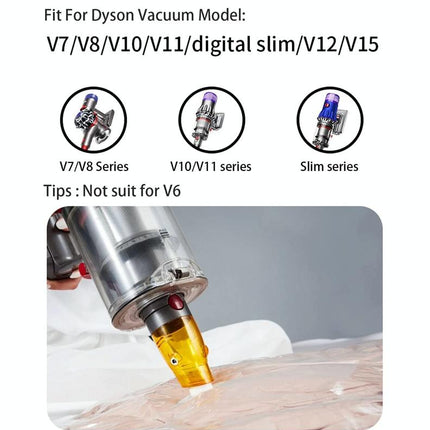 Universal Vacuum Suction Tip Adapter For Dyson Vacs - Yellow-1915196835811692546