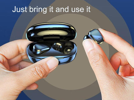 Wireless In-Ear Gaming Earphones With Digital Display - Black-1915196852702154759