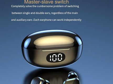 Wireless In-Ear Gaming Earphones With Digital Display - Black-1915196852702154761