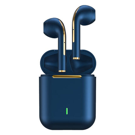 Wireless In-Ear Earphones With Long Battery Life - Bluetooth 5.0 Blue-1915196867487076352
