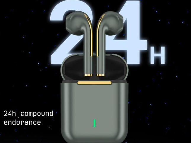 Wireless In-Ear Earphones With Long Battery Life - Bluetooth 5.0 Blue-1915196867487076354