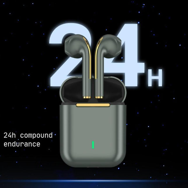 Wireless In-Ear Earphones With Long Battery Life - Bluetooth 5.0 Blue-1915196867487076354