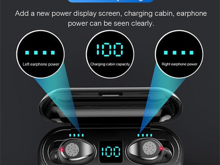 Wireless In-Ear Bluetooth Headset With Noise Reduction And Long Battery Life - Black-1915197147872104450