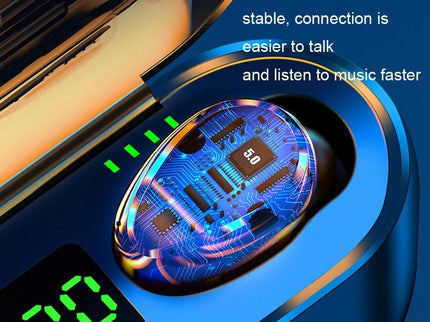 Wireless In-Ear Bluetooth Headset With Noise Reduction And Long Battery Life - Black-1915197147872104451