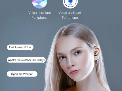 Wireless In-Ear Bluetooth Headset With Noise Reduction And Long Battery Life - Black-1915197147872104453