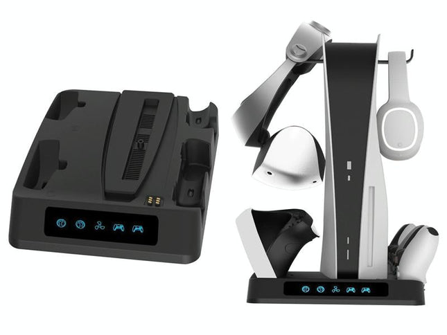 Multi-Functional Psvr2 / Ps5 Gamepad Charger With Display Light And Heat Dissipation Base-1915198148398157824