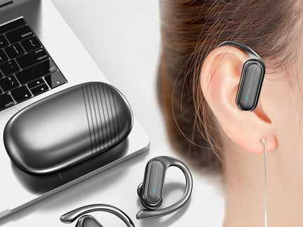 Wireless Noise-Cancelling Bluetooth Earbuds With Led Display - Blue-1915196694790803464