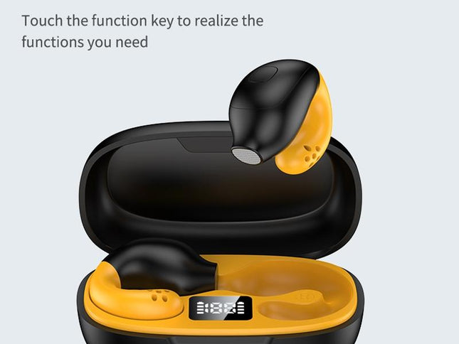 Wireless Ear Clip Bluetooth Headset With Led Display - Noise Reduction-1915196861329838081