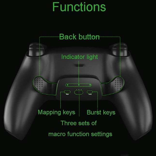 Customizable Dual Back Clip For Ps5 - White Diy Kit-1922443385545822210