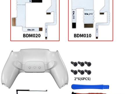 Customizable Dual Back Clip For Ps5 - White Diy Kit-1922443385545822212
