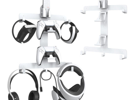 Wall Storage Bracket For Ps5 Vr2 Helmet / Headset / Handle / Remote Control - White-1915196827033014272
