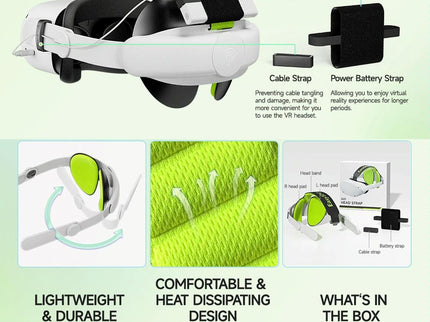 Adaptive Head Strap For Meta Quest 2 Vr With Adjustable Pads-1915196686578356227