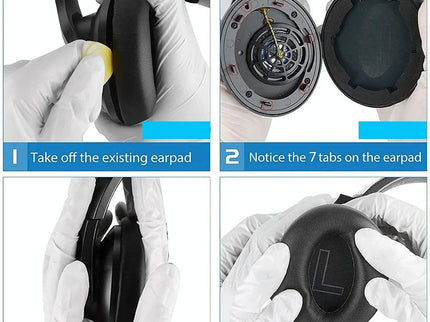 Leather Earpads For Anker Soundcore Life Q20 - 1 Pair-1915198383165935621