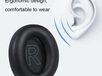 Leather Case And Sponge Earmuffs For Anker Soundcore Life Q30 - 1 Pair-1915197725599731715