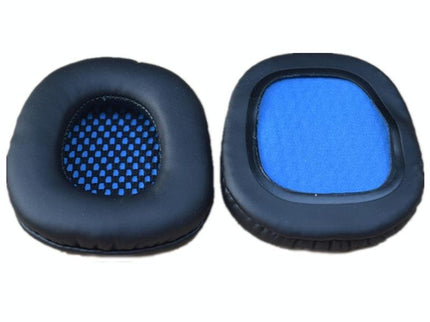 2-Pack Blue Leather Headset Covers For Sades Headphones-1915196844112220162