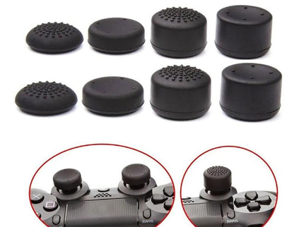 8-Piece Silicone Joystick Cap Set For Ps5 / Ps4 - Black-1915196819948834817