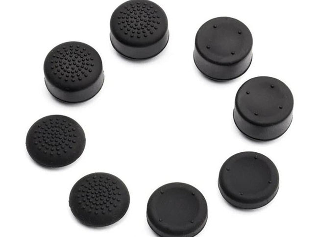 8-Piece Silicone Joystick Cap Set For Ps5 / Ps4 - Black-1915196819953029120