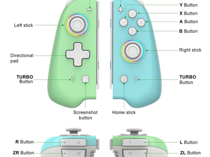 Vibrant Joycon Set With Colourful Light Switch-1915196904879296513