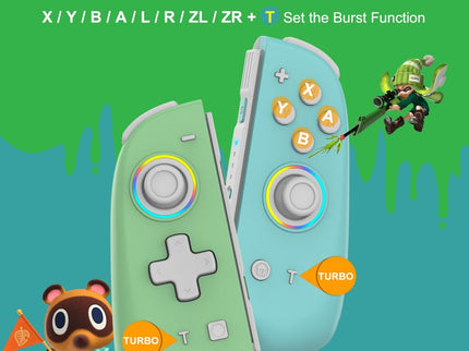 Vibrant Joycon Set With Colourful Light Switch-1915196904879296514