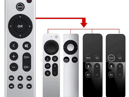 Silver Apple Tv Remote Control For 4K / Hd Without Voice-1922443393837961222