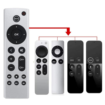 Silver Apple Tv Remote Control For 4K / Hd Without Voice-1922443393837961222