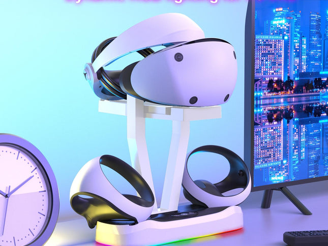 Playstation Magnetic Charging Base With Rgb Light And Storage Rack-1922443402604056577