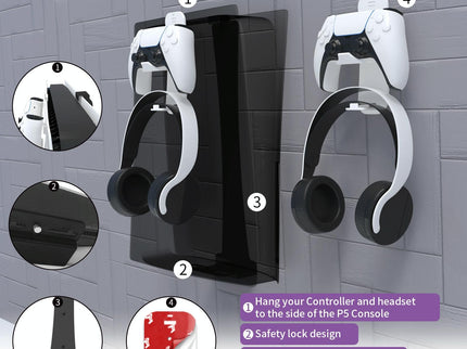 Wall Bracket Storage Hook For Ps5 Game Console-1915198243218788357