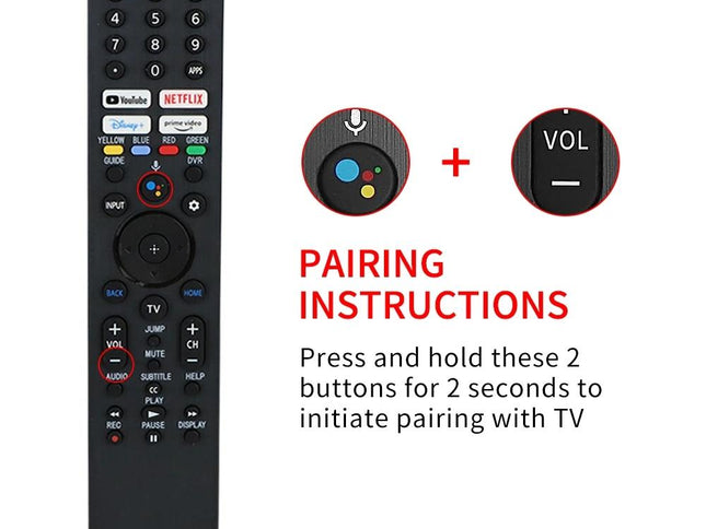 Bluetooth Voice Remote For Sony Smart Tv - Black-1915196947745083393